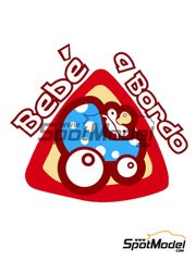 SpotModel: Decals 1/43 scale - Baby On Board stick set image
