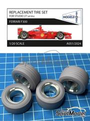 Stone Models: Tyre set 1/20 scale - Ferrari F300 - 3D printed parts