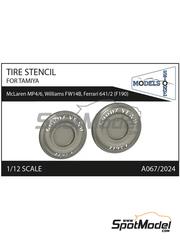 Stone Models: Logotipos escala 1/12 - Goodyear - piezas impresas en 3D - para las referencias de Tamiya TAM12027, TAM12028, TAM12029, TAM12030, TAM49571 y TAM89721