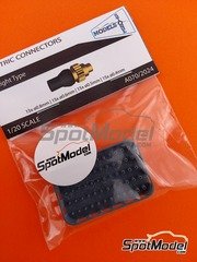 Stone Models: Detail 1/20 scale - Electric Connectors - Set A - 3D printed parts - 15 + 15+ 15 + 15 units