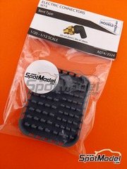 Stone Models: Detalle escala 1/20 - Conectores elctricos - Set E - piezas impresas en 3D - 32 + 36 unidades