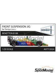 Stone Models: Detail 1/20 scale - Benetton Ford B188 - Front Suspension Jig - 3D printed parts - for Tamiya reference TAM20021