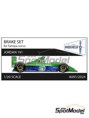 Stone Models: Brakes 1/20 scale - Jordan Ford 191 1991 - 3D printed parts - for Tamiya reference TAM20032
