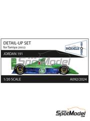 Stone Models: Detail up set 1/20 scale - Jordan Ford 191 1991 - 3D printed parts and assembly instructions - for Tamiya reference TAM20032