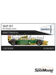 Stone Models: Seat 1/20 scale - Benetton Ford B192 - 3D printed parts - for Tamiya reference TAM20036 image