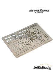 StreetBlisters: Set de mejora y detallado escala 1/24 - Honda Civic EK - fotograbados - para las referencias de Fujimi FJ03299, FJ03503, ID-88, 035031, FJ04036, 21, FJ189741, 24, 18974, FJ189840, 34 y 18984
