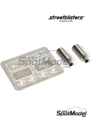 StreetBlisters: Exhaust 1/24 scale - Spoon Sports N1 - photo-etched parts and turned metal parts - 2 units image