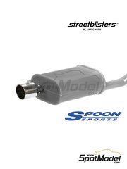 StreetBlisters: Escapes escala 1/24 - Spoon Sports Slant Cut - piezas de metal torneado - 2 unidades