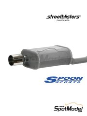 StreetBlisters: Escapes escala 1/24 - Spoon Sports Exhaust Tip - piezas de metal torneado - 2 unidades