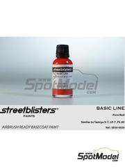 StreetBlisters: Paint for airbrush - Pure red - 1 x 30ml
