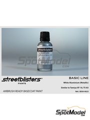 StreetBlisters: Pintura para aergrafo - Aluminio blanco - White Aluminium - 1 x 30ml