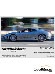StreetBlisters: Paint for airbrush - Ferrari Argento Nurburgring met silver - code 101C - 1 x 30ml