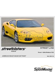 StreetBlisters: Pintura para aergrafo - Amarillo Ferrari Giallo Modena codigo 102 - 1 x 30ml