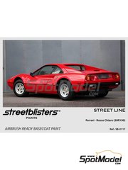 StreetBlisters: Pintura para aergrafo - Rojo Ferrari Rosso Chiaro 20R190 - 1 x 30ml