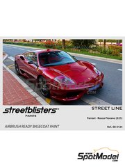 StreetBlisters: Pintura para aergrafo - Rojo Ferrari Rosso Fiorano mica - codigo 321 - 1 x 30ml