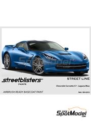 StreetBlisters: Pintura para aergrafo - Azul Chevrolet Corvette C7 Laguna Blue - 1 x 30ml