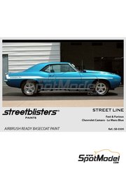 StreetBlisters: Pintura para aergrafo - Azul Chevrolet Camaro Fast & Furious Le Mans Blue - 1 x 30ml - para la referencia de Revell REV07694