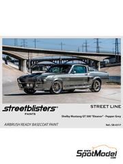 StreetBlisters: Paint for airbrush - Shelby Mustang Eleanor GT500 Pepper Grey - 1 x 30ml - for Scale Production reference SPTK24034, or USCP reference 24T009