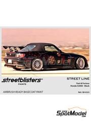 StreetBlisters: Pintura para aergrafo - Negro Honda S2000 Fast & Furious Black - 1 x 30ml - para la referencia de USCP 24T042