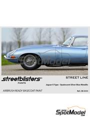StreetBlisters: Pintura para aergrafo - Azul Jaguar E-Type Opalescent Silver Blue Metallic - 1 x 30ml