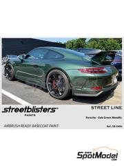 StreetBlisters: Pintura para aergrafo - Verde Oak metalizado Porsche Oak Green Metallic - 1 x 30ml