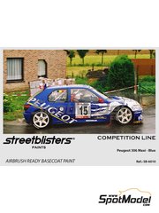 StreetBlisters: Pintura para aergrafo - Azul Peugeot 306 Maxi Blue - 1 x 30ml - para las referencias de Reji Model REJI-343 y REJI343