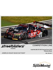 StreetBlisters: Paint for airbrush - Audi R8 LMS GT3 Phantom Black - 1 x 30ml - for LB Production references LB-24021 and 24021