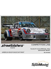 StreetBlisters: Pintura para aergrafo - Plateado Porsche 911 Carrera RSR Turbo Silver - 1 x 30ml