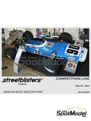 StreetBlisters: Paint for airbrush - Matra F1 Blue - 1 x 30ml image