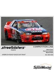 StreetBlisters: Paints set for airbrush - Advan Team Black and Red - 2 x 30ml