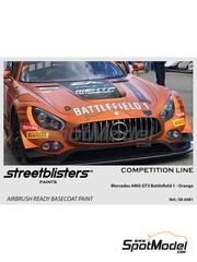 StreetBlisters: Paint for airbrush - Mercedes AMG GT3 Battlefield 1 - Orange - 1 x 30ml