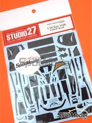 Studio27: Carbon fibre pattern decal set 1/20 scale - Lotus Judd 102B - water slide decals and assembly instructions - for Tamiya reference TAM20030 image
