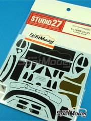 Studio27: Carbon fibre pattern decal set 1/24 scale - BMW Z4 GT3 - water slide decals and assembly instructions - for Fujimi references FJ12556, FJ125565, RS-31, FJ12568, FJ125688, RS-15, FJ125763, FJ125770, FJ12593, FJ125930, RS-0, FJ126081, RS-0, FJ12612, 126128, RS-46, FJ170015, 17001, FJ170022, 17002, FJ170091, 17009, FJ170107, FJ170169, 17016, FJ-17016, FJ189833, 18983, FJ189857, 18985, FJ189901, 18990 and FJ189970 image