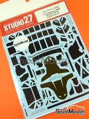 Studio27: Carbon fibre pattern decal set 1/24 scale - Subaru Impreza WRC 2004 and 2005 - for Tamiya reference TAM24281