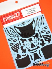 Studio27: Carbon fibre pattern decal set 1/24 scale - Honda Acura NSX - water slide decals and assembly instructions - for Tamiya reference TAM24344