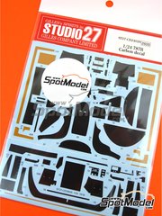 Studio27: Carbon fibre pattern decal set 1/24 scale - Mazda 787B - for Tamiya references TAM24112, TAM24326 and TAM24352