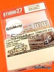 Studio27: Marking / livery 1/24 scale - Lancia Super Delta Deltona HF Integrale sponsored by Astra #12 - Portugal Rally - Vinho do Porto 1993 - for Hasegawa references 20289, 20433, 25013, CR-13, 20457, 20507, 20548, 20573, 20601, 20648, 20685, 20710, 25015, CR-15, 25208, HACR08, HACR13, 25076, CR-116, HACR15, 25015 and CR-15