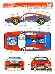 FFSMC Productions Decals 1/24 Ferrari 308 GTB #8 Daytona '78 