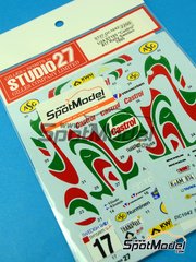 Studio27: Marking / livery 1/24 scale - Toyota Celica Turbo 4WD (ST185) sponsored by Castrol #17 - Marcus Grnholm (FI) + Voitto Silander (FI) - Svezia Sweden Rally 1995 - water slide decals and placement instructions - for Tamiya references TAM24119 and TAM24125