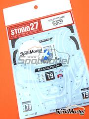 スタジオ27　ST27-FK2088B　1/20　002 TEST '99 Studio 27 1/20 Williams FW13 Full Decal Compatible for