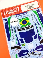 Studio27: Marking / livery 1/24 scale - BMW Z4 GT3 BMW Sports Trophy Brasil Team sponsored by Banco do Brasil #0, 21, 30 - Cac Bueno (BR) + Sergio Jimenez (BR), Nelson Piquet Jr. (BR) + Matheus Stumpf (BR), Valdeno Brito (BR) + Matheus Stumpf (BR) - Blancpain Sprint Series 2014 - water slide decals and assembly instructions - for Fujimi references FJ125565, RS-31, FJ125688, RS-15, FJ125930, RS-0, FJ126081 and RS-0