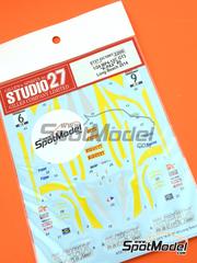 Studio27: Marking / livery 1/24 scale - McLaren MP4-12C GT3 K-Pax Racing Team #6, 9 - Robert Thorne (US), Alex Figge (US) - Pirelli World Challenge 2014 - water slide decals and placement instructions - for Fujimi references FJ12555, FJ125558, RS-44, FJ125633, 12563, RS-41, FJ125701, 12570, RS-74, FJ125879 and RS-62 image