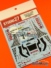 Studio27: Marking / livery 1/24 scale - Ford Fiesta RS WRC sponsored by Lotos #4 - Kajetan Kajetanowicz (PL) + Jaroslaw Baran (PL) - Acropolis Rally 2014 - water slide decals and assembly instructions - for Belkits reference BEL-003 image