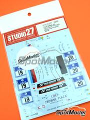 Studio27: Marking / livery 1/24 scale - BMW Z4 GT3 Schubert Team sponsored by Crowne Plaza #19, 20 - Dirk Werner (DE) + Dirk Mller (DE) + Lucas Luhr (DE) + Alexander Sims (GB), Martin Tomczyk (DE) + Claudia Hrtgen (DE) + Dominik Baumann (AT) + Jens Klingmann (DE) - 24 Hours Nrburgring 2014 - water slide decals and assembly instructions - for Fujimi references FJ12556, FJ125565, RS-31, FJ12568, FJ125688, RS-15, FJ125763, FJ125770, FJ12593, FJ125930, RS-0, FJ126081, RS-0, FJ12612, 126128, RS-46, FJ170015, 17001, FJ170022, 17002, FJ170091, 17009, FJ170107, FJ170169, 17016, FJ-17016, FJ189833, 18983, FJ189857, 18985, FJ189901, 18990 and FJ189970