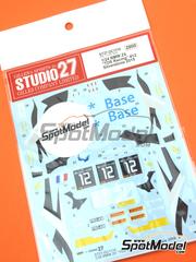 Studio27: Marking / livery 1/24 scale - BMW Z4 GT3 TDS Racing Team sponsored by Car Base #12 - Eric Dermont (FR) + Henry  Hassid (FR) + Franck  Perera (FR) - Blancpain Endurance Series 2015 - water slide decals and assembly instructions - for Fujimi references FJ12556, FJ125565, RS-31, FJ12568, FJ125688, RS-15, FJ125763, FJ125770, FJ12593, FJ125930, RS-0, FJ126081, RS-0, FJ12612, 126128, RS-46, FJ170015, 17001, FJ170022, 17002, FJ170091, 17009, FJ170107, FJ189833, 18983, FJ189857, 18985, FJ189901, 18990 and FJ189970