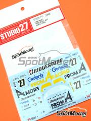 Studio27: Marking / livery 1/24 scale - Porsche 962C sponsored by From A #27 - Hideki Okada (JP) + Stanley Dickens (SE) - All Japan Sport Prototype Championship (JSPC) 1988 - water slide decals and placement instructions - for Hasegawa references 20280, 20283, 20294, 20318, 20337, 20345, hsg20345, HAS20345, 20363, 20411, 20411.OUTLET, 20503, 20535, 20557, 20557.OUTLET, 20572, 20585, 20603, 20644, HAS-20644, 20662, 20680, 20698 and 20718