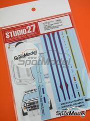 Studio27: Marking / livery 1/24 scale - Lancia Super Delta HF Integrale Evoluzione II - water slide decals and placement instructions - for Hasegawa references 24009, CD-9 and 241091