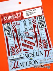 Studio27: Marking / livery 1/24 scale - BMW M3 E30 sponsored by Unitron Computer #13, 14 - Peter Zakowski (DE), Ralf Kelleners (DE) - DTM - Deutsche Tourenwagen Masters 1991 - water slide decals and assembly instructions - for Beemax Model Kits references B24007, Aoshima 098196 and B24019, or Nunu references PN24014, PN-24014, PN24017, PN-24017, PN24019, PN-24019 and PN24019-UNBOX