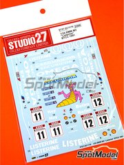 Studio27: Marking / livery 1/24 scale - BMW M3 E30 Listerine Team #11, 12 - Will Hoy (GB), Ray Bellm (GB) - British Touring Car Championship - BTCC 1991 - water slide decals and assembly instructions - for Beemax Model Kits references B24007, Aoshima 098196 and B24019, or Nunu references PN24014, PN-24014, PN24017, PN-24017, PN24019 and PN-24019 image
