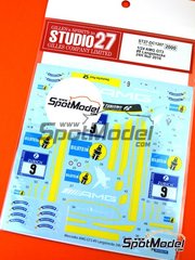 Studio27: Marking / livery 1/24 scale - Mercedes AMG GT3 Black Falcon Team sponsored by AMG #9 - Yelmer Buurman (NL) + Dirk Mller (DE) + Hubert Haupt (DE) - 24 Hours Nrburgring 2016 - water slide decals and assembly instructions - for Tamiya references TAM24345 and TAM24350